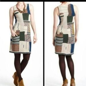 Anthropologie Crochet Knit Tank Dress